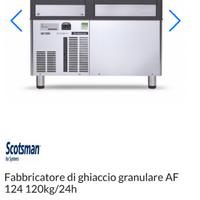 Macchina ghiaccio granulare scotsman AF124