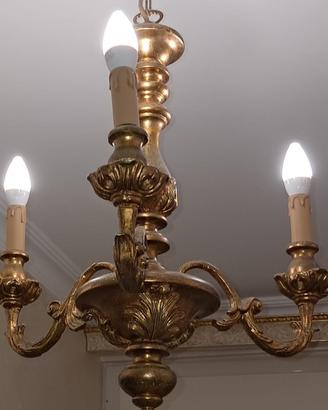 Lampadari in legno