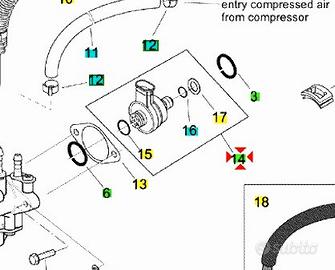 Iniettore aria Aprilia SR50 AP3AGA000137