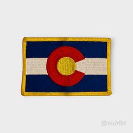 bandiera del Colorado, toppa patch con velcro