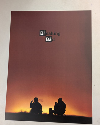 Poster Breaking Bad 30x40 minimal serie TV