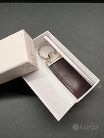 Portachiavi LANCETTI pelle e acciaio NUOVO