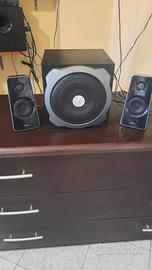 sistema altoparlanti 2.1 trust  tytan  subwoofer