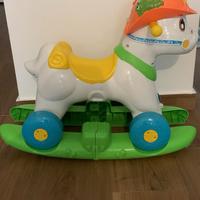 Cavallo dondolo chicco con pulsanti