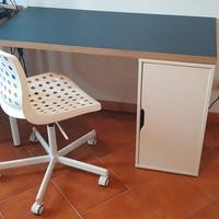 Scrivania e sedia Ikea