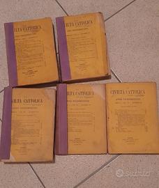 5 libri antichi La civiltà cattolica 