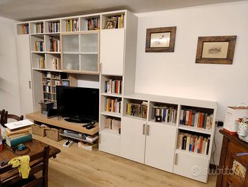 Mobile attrezzato Lema da salotto con vetrina e li