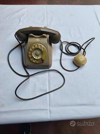 telefono da tavolo grigio anno 1984