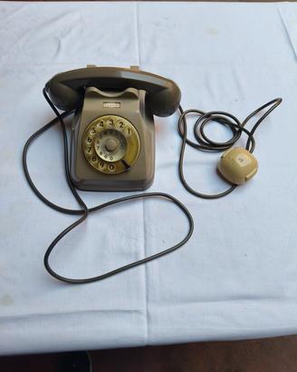 telefono da tavolo grigio anno 1984