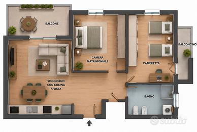 Trilocale con GARAGE a Vimercate