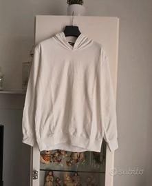 Felpa uomo bianca con ali azzurre Vintage taglia S