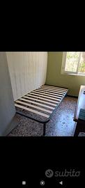 letto una piazza e mezza con rete 