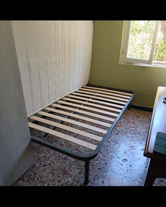 letto una piazza e mezza con rete 