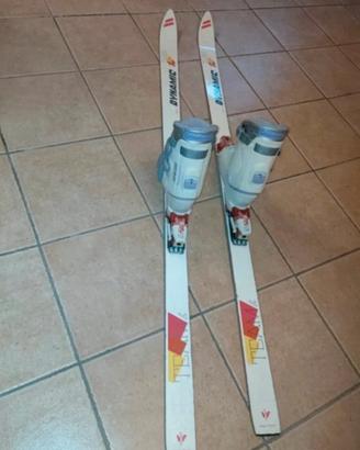 sci e scarponi per sciare taglia 37 + bacchette