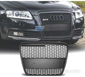 GRIGLIA PER AUDI A6 4F 04-08 LOOK RS6 COLORE NERO