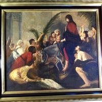 Olio su tela a carattere religioso del '600