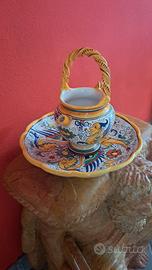 SET CERAMICA DERUTA BROCCA PIÙ  PIATTO 