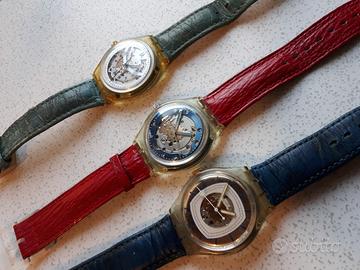 orologi meccanici swatch 3 pezzi