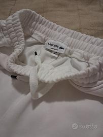 Pantaloni Tuta Lacoste uomo Bianchi originali