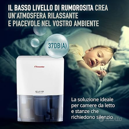 Inventor EVA ION PRO WiFi Deumidificatore 20 litri al giorno