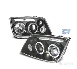 FARI PER VOLKSWAGEN VW BORA 98-05 ANGEL EYES FONDO