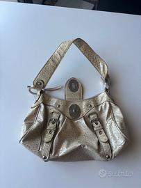 Borsa Braccialini Vintage Anni 2000 Beige/Oro