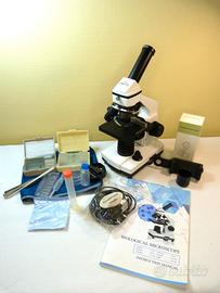 Microscopio nuovo + supporto smartphone