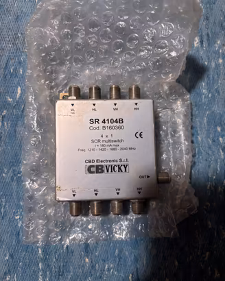 CBVicky SR 4104B Multiswitch SCR 4 Frequenze