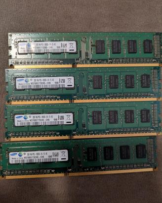 Banchi di RAM DIMM 2GBx4 ddr3 1333mhz
