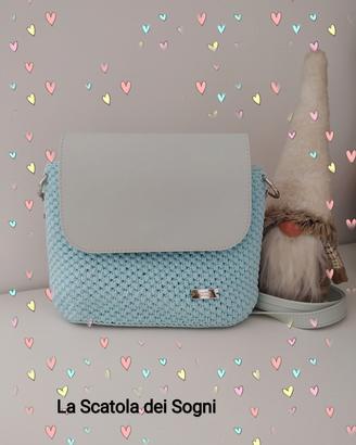 Borsa tracolla in verde tiffany