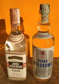 2 bottiglie vodka e tequila