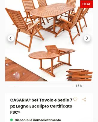 Tavolo e sedie