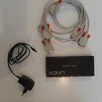 LINDY Switch 4 porte audio / video VGA