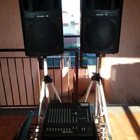 casse Montarbo MT-360A e mixer Montarbo XD69