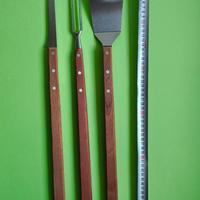 Set attrezzi da barbecue acciaio