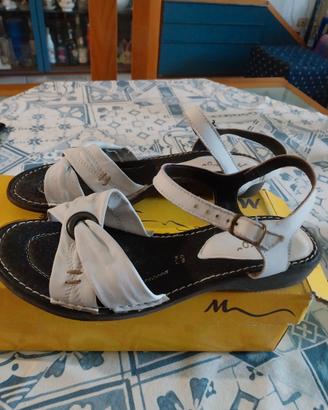 Sandali donna in pelle