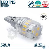 Lampadina LED T15 W16W CANbus Luce Potente 6500K