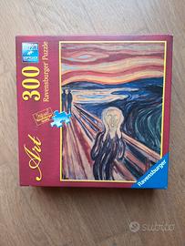 Puzzle Ravensburger 300 pezzi l' Urlo di Munch