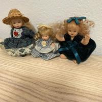 Bambole di porcellana vintage – come nuove, 6-8 cm