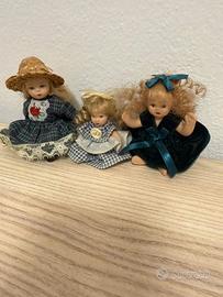 Bambole di porcellana vintage – come nuove, 6-8 cm