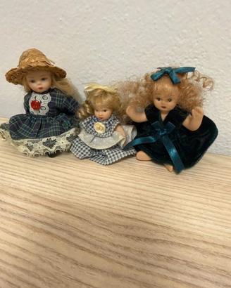 Bambole di porcellana vintage – come nuove, 6-8 cm