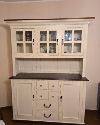 Credenza in legno bianca 