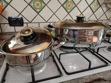 Coppia di pentole Acciaio inox