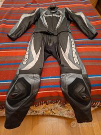 Tuta pelle divisibile per moto da donna