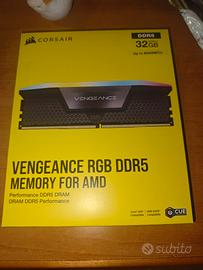 32GB RAM DDR5 6000 CL30 Corsair Vengeance RGB Grey