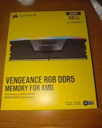 32GB RAM DDR5 6000 CL30 Corsair Vengeance RGB Grey