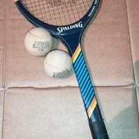 Set Tennis Vintage anni '80: Racchetta Spalding + 