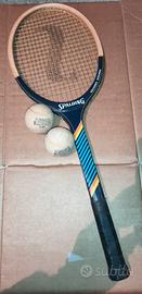 Set Tennis Vintage anni '80: Racchetta Spalding + 