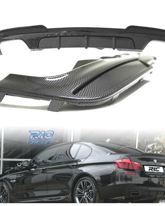 DIFFUSORE BMW F10 F11 LOOK M PERFORMANCE CARBONIO 