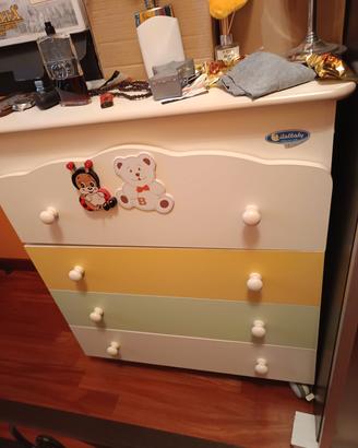 cassettiera bimbo/a usata poco tenuta bene.